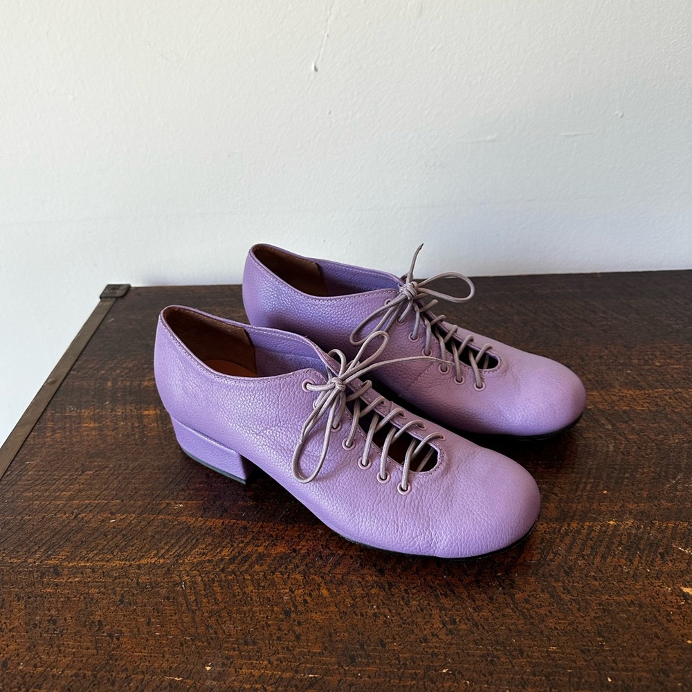 Rachel Comey “Tilla” Lilac Purple Leather Laced Loafer Shoes